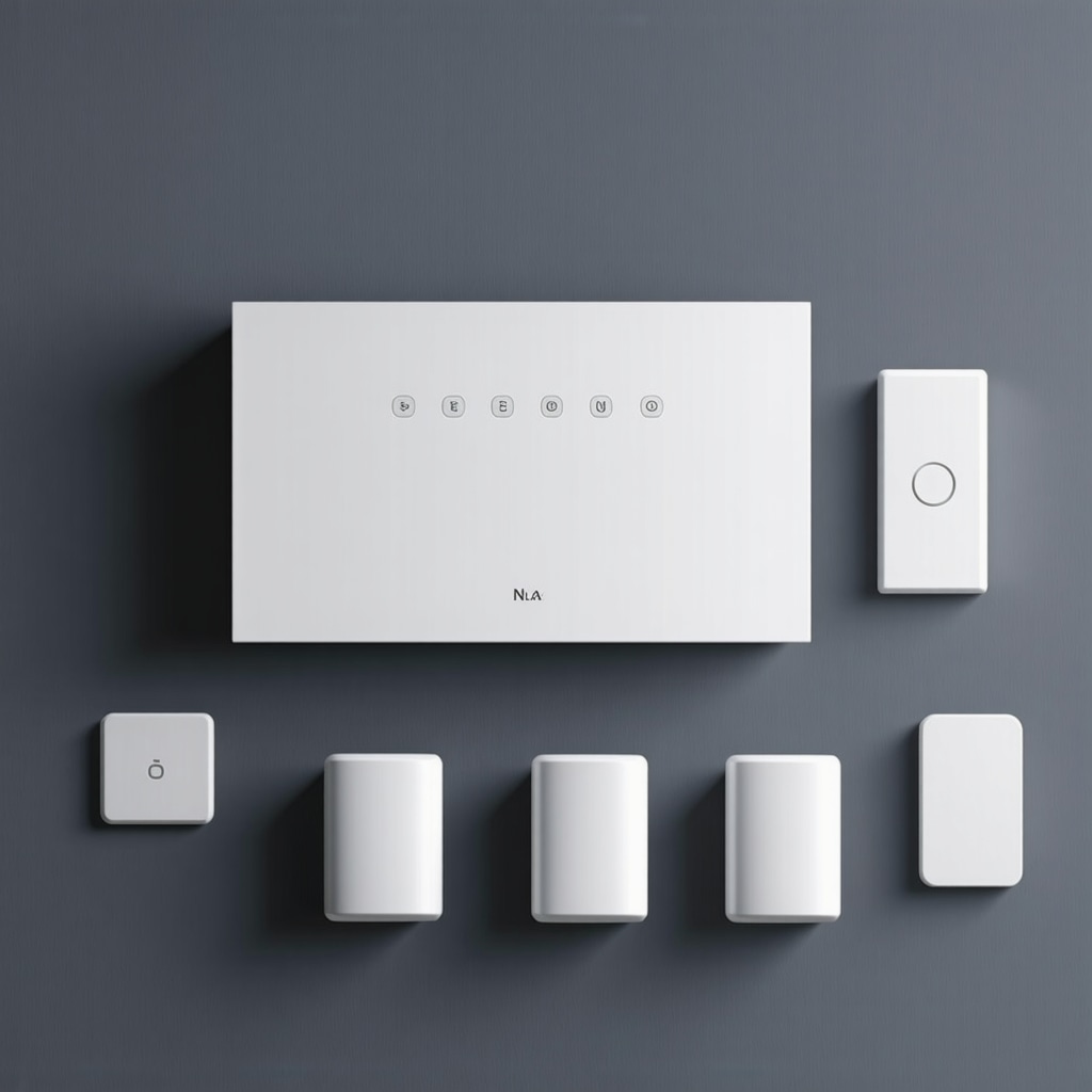 Modern smart lighting control with sensors and dimmers