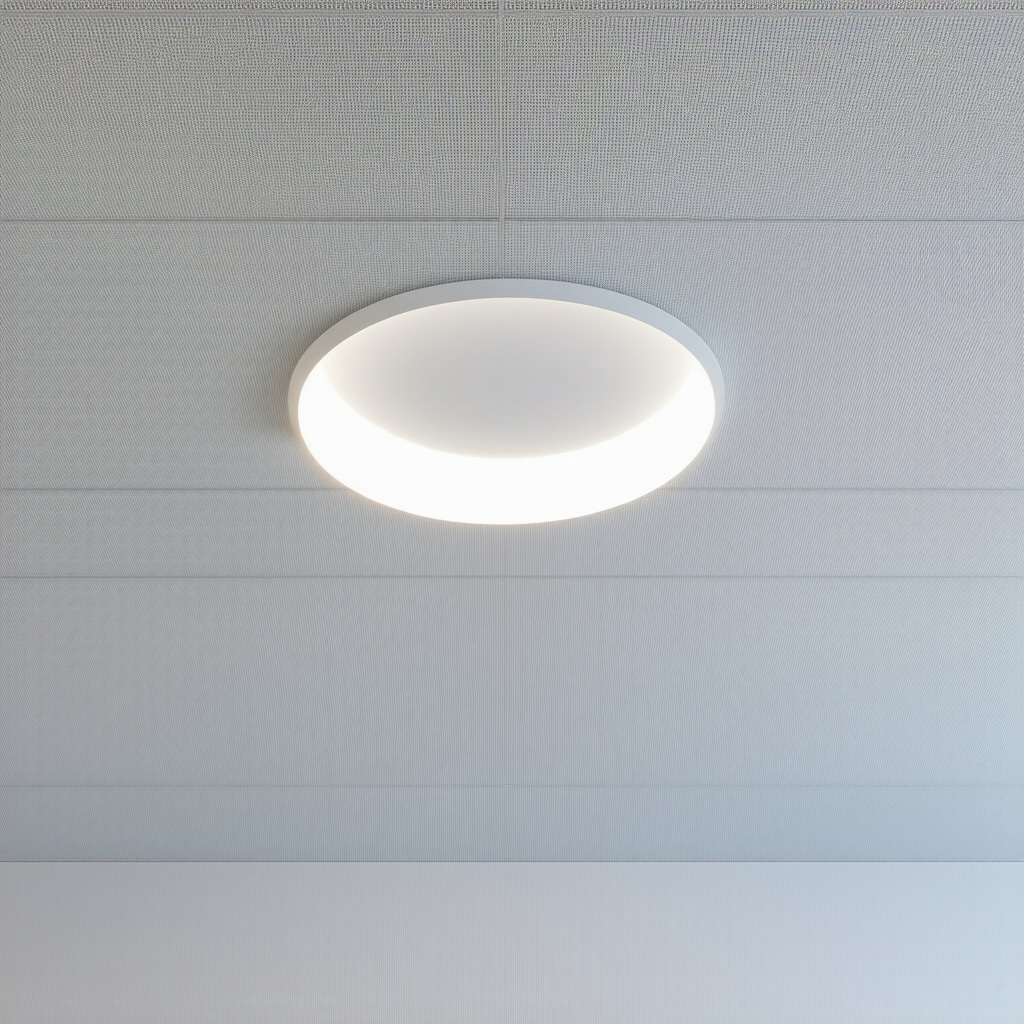 Modern architectural ceiling lighting with concealed wiring and minimalist design