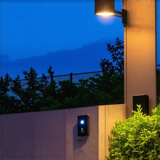 Smart outdoor lighting with sensors and automation
