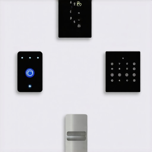 Smart home lighting control panel with sensors and LED lights