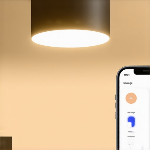 Futuristic smart LED lighting system integrated with home automation controls