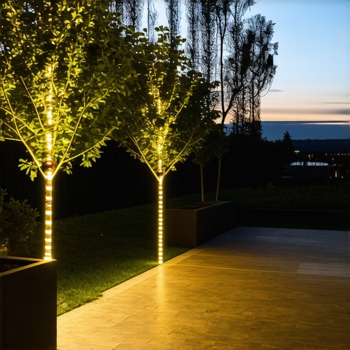 Smart outdoor LED lighting system Modern outdoor LED lighting with smart controls