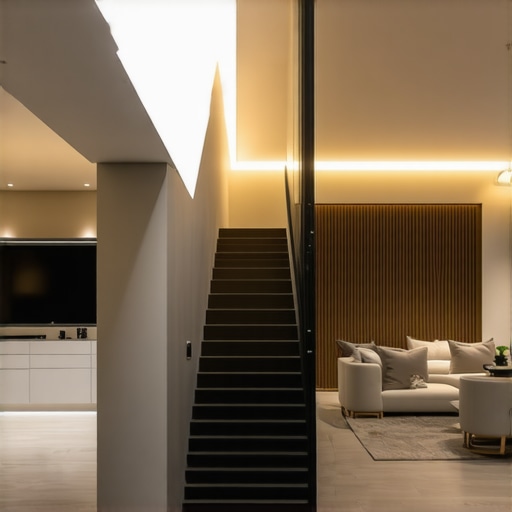 Advanced Home Lighting System Modern smart home lighting illustration