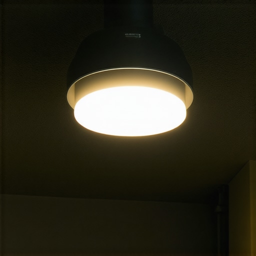 High-tech intelligent lighting control system Futuristic smart home lighting system with AI and sensors
