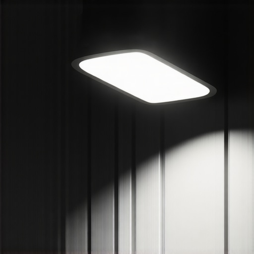 High-tech outdoor lighting protection layers Close-up of layered outdoor lighting protection with water-resistant materials