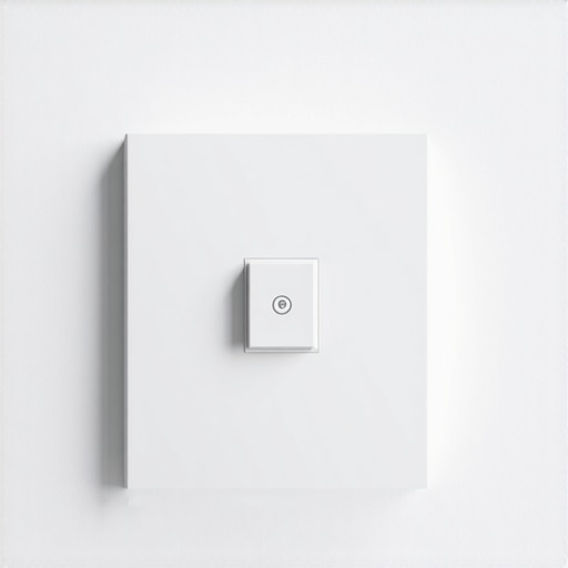 Modern LED Dimmer Switch Installation Close-up of LED dimmer switch on wall showing electronic components