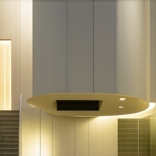 Modern smart lighting in home Interior with smart LED lighting and contemporary decor