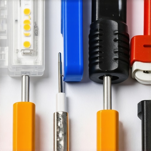 Profesionalni spoj LED trake Detalj priključivanja LED trake s alatima i konektorima za sigurnu instalaciju.