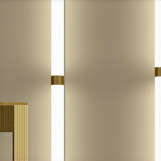 Professional interior lighting design with balanced lumens and kelvin High-quality image showing expert lighting setup with balanced lumens and kelvin for a modern home.