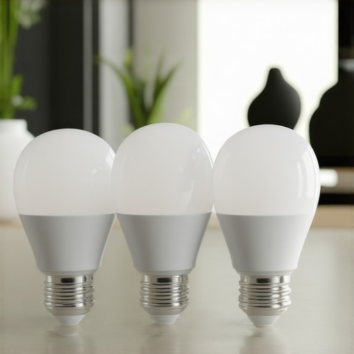 Smart GU10 LED Bulbs for Modern Homes Close-up of smart GU10 LED bulbs in a contemporary living room