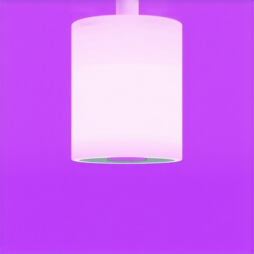 Smart Lighting Control System Futuristic smart lighting system with app control interface