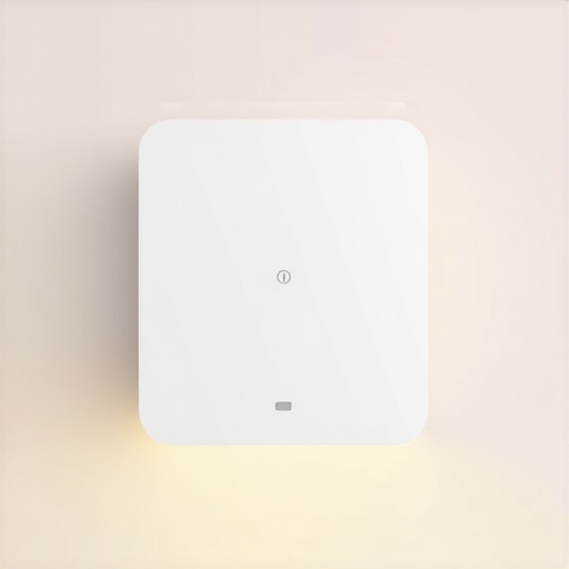 Image depicting modern smart lighting controls with sleek interface and ambient lighting