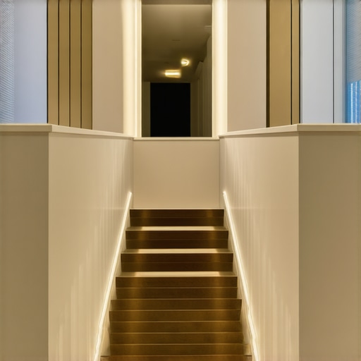 High-end smart home LED lighting system Futuristic luxury home interior with integrated LED lighting and smart controls