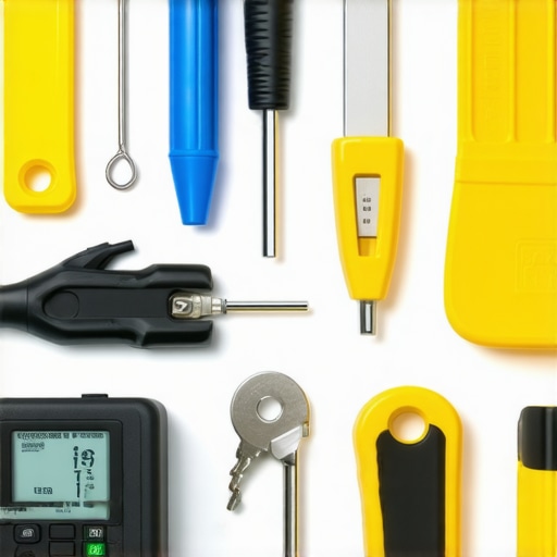 Modern Home Electrical Installation Close-up of electrician checking wiring during home installation.