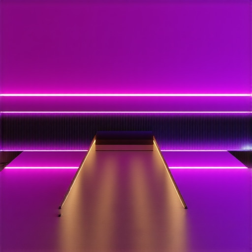 Contemporary home interior featuring advanced LED lighting and smart system controls