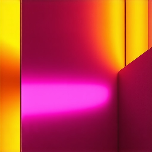 Smart Home LED Lighting System Advanced LED lighting system with color control in a modern home