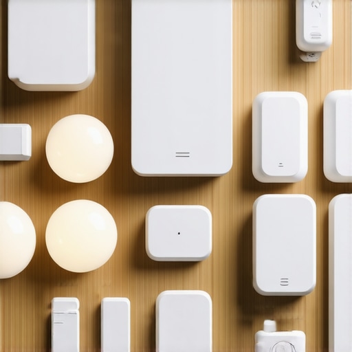 Smart Home Lighting Automation System High-tech smart home lighting automation with sensors and control panels