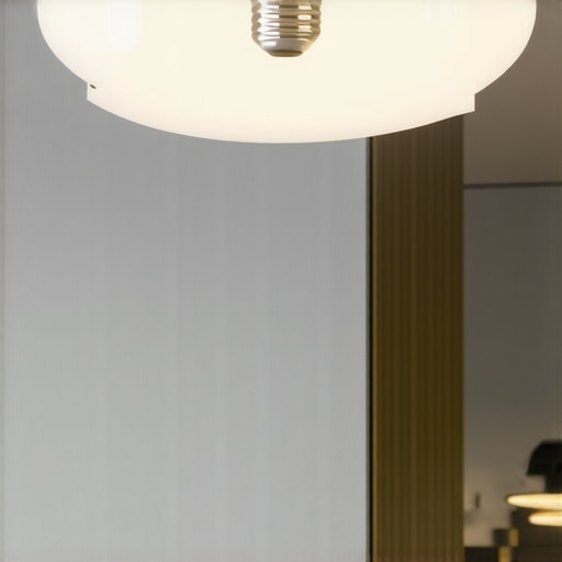 Smart Home Lighting System with E27 and E14 Bulbs High-tech smart home lighting control system with E27 and E14 bulbs, app interface, modern interior