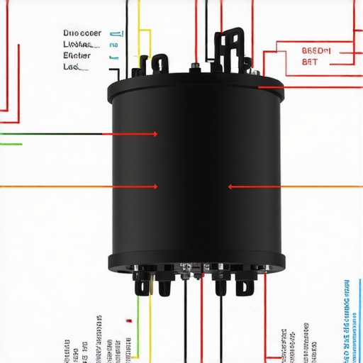 A detailed schematic of LED transformer parts showing connections and specifications