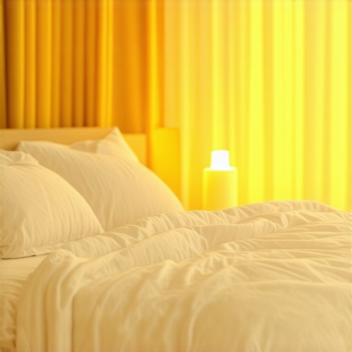 Topla soba s ugodnim žutim svjetlom Sobna rasvjeta s toplim žutim tonom koja stvara opuštajuću atmosferu