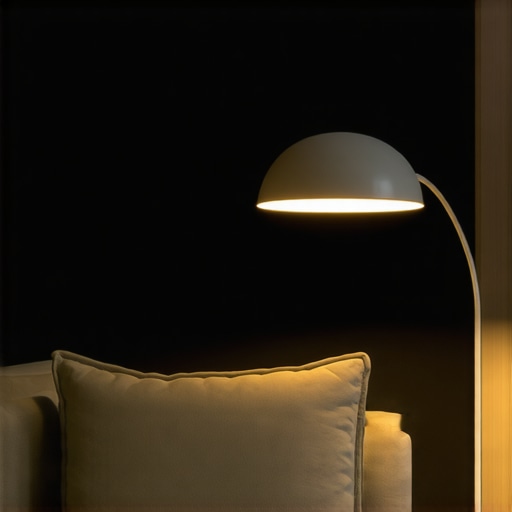 Elegant Eglo Carlton LED lamp in a modern living room with warm lighting