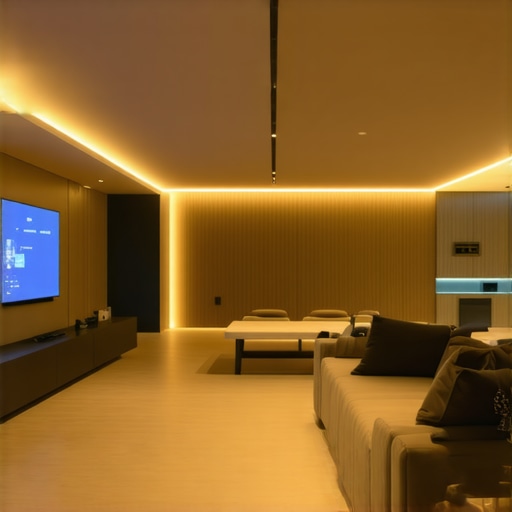 LED rasvjeta u modernom dnevnom boravku