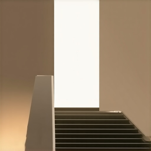 Elegant LED Panel in Modern Interior Modern interior with sleek LED panel lighting.