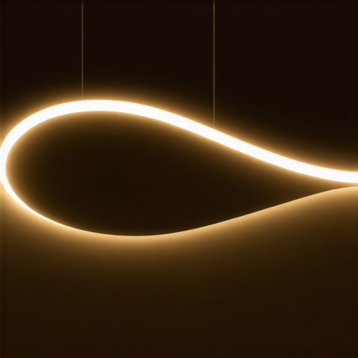 Elegant LED Visilica za Kukinju Stylish modern LED pendant light in a living room setting