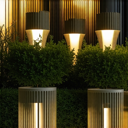 Elegant outdoor lighting options for 2024 Philips myGarden and Eglo Mogano outdoor lights in garden setting
