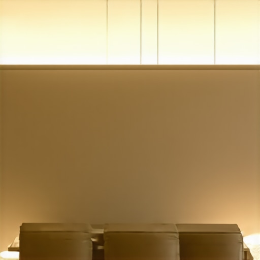 Modern LED rasvjeta u dnevnoj sobi, fokus na kvalitetne materijale