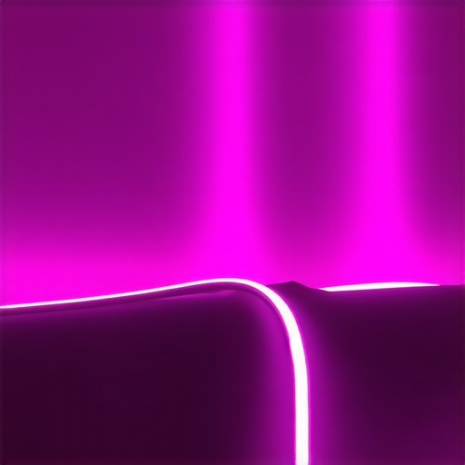 LED trake u modernom dnevnom boravku s RGB bojama