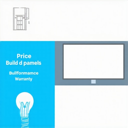 Guide to Choosing the Right LED Panel Infographic illustrating key aspects of selecting LED panels