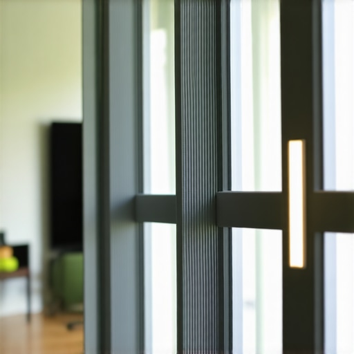 Interior of a modern living room with dimmer switches and mood lighting