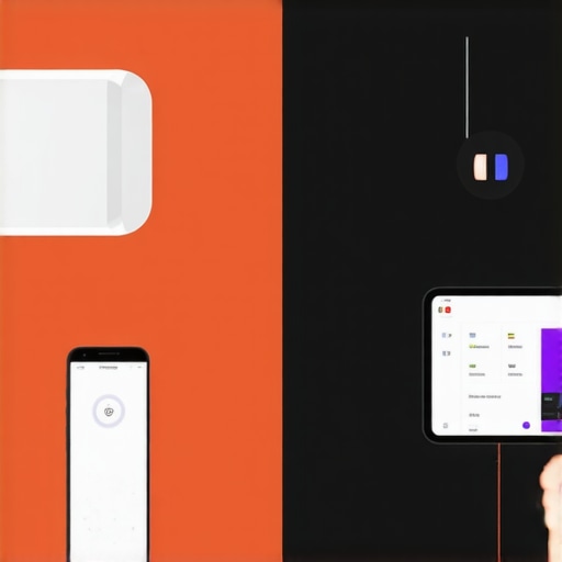 Slika prikazuje razliku između direktne Wi-Fi kontrole LED trake putem pametnog telefona i složenijeg pametnog sustava s hubom koji povezuje više uređaja.