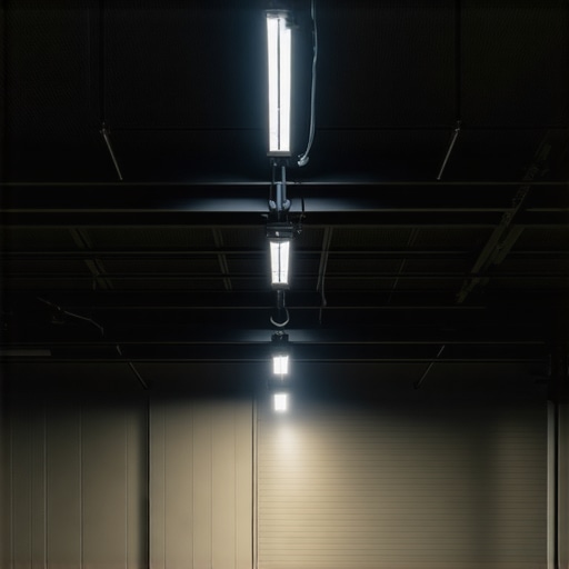 Ledvance Premium Industrial LED reflektori Industrial LED floodlight illuminating large warehouse with durability and brightness