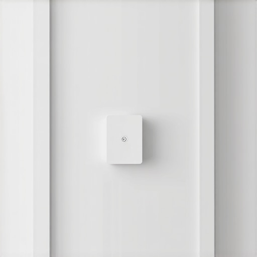 In-wall light and speaker controller in modern home wall.
