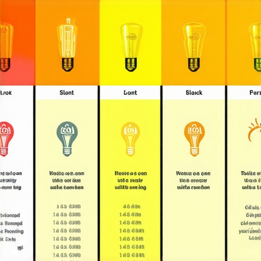 Infographic showing key factors for choosing lighting products