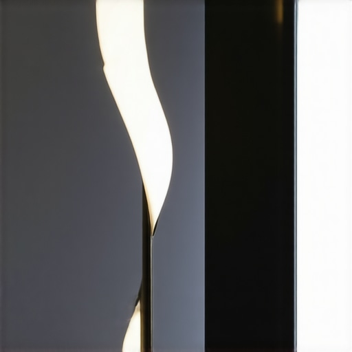 Luksuzna LED podna lampa u modernom enterijeru Elegantna LED podna lampa u luksuznom prostoru