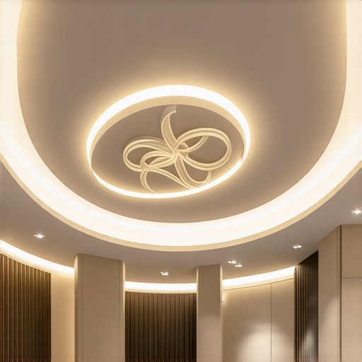 Luksuzna LED stropna svjetiljka Luksuzna LED stropna svjetiljka u elegantnom interijeru