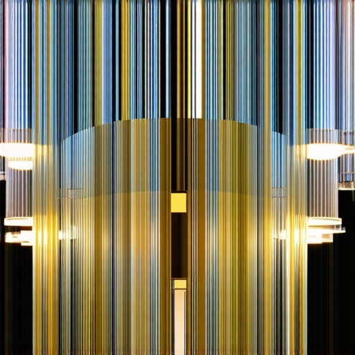 Luksuzni Eglo luster za dnevni boravak Luksuzni Eglo luster od stakla i metala u modernom interijeru