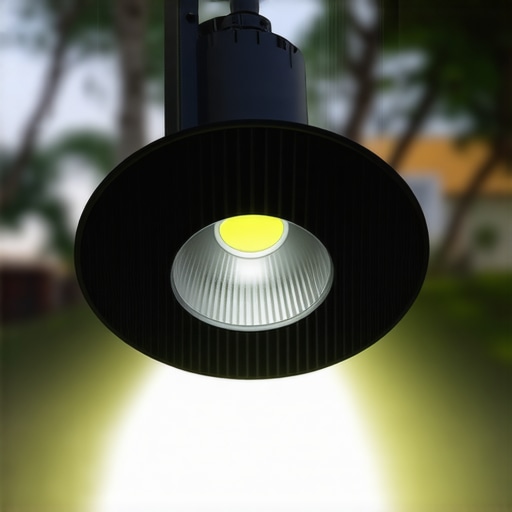 LuxTech Pro 30W industrial LED reflector in use LuxTech Pro 30W outdoor industrial LED reflector