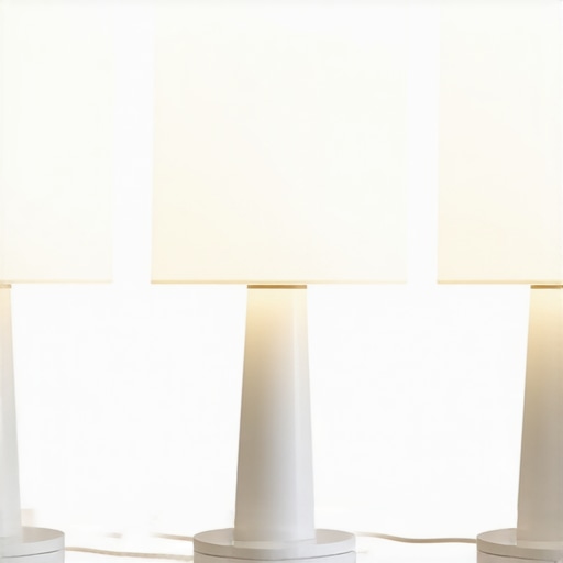 Modern LED Table Lamps with Sensors LED lamps with sensors in a contemporary home environment