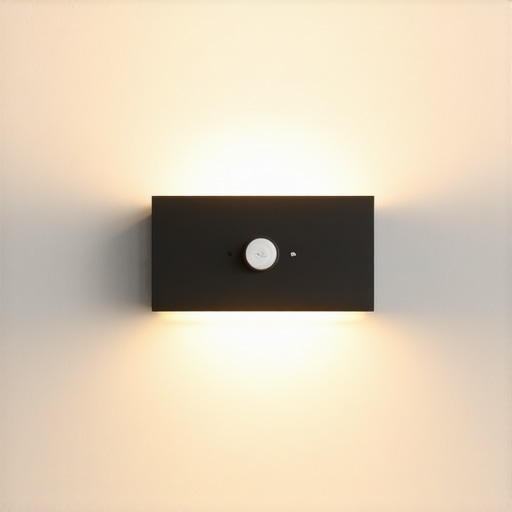 Modern LED Wall Light with Sensor Sleek modern LED wall light with motion sensor