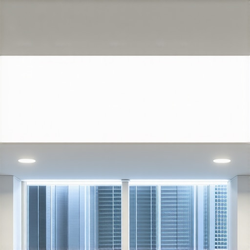 Modern Office LED Panel LED panel lighting in a contemporary office environment