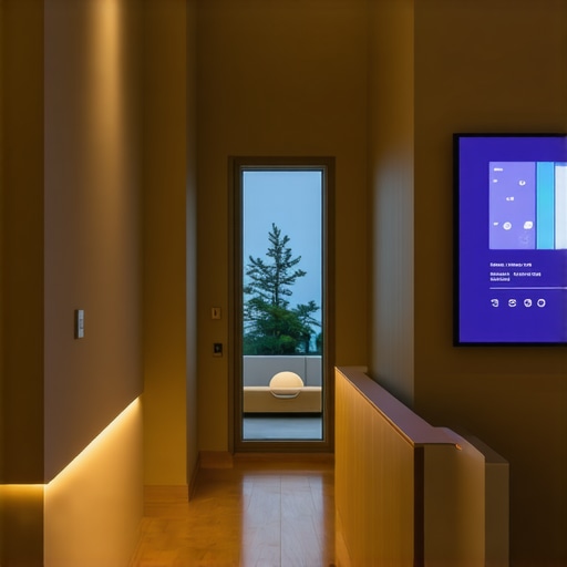 Modern smart home lighting system Smart home with integrated LED lighting control system