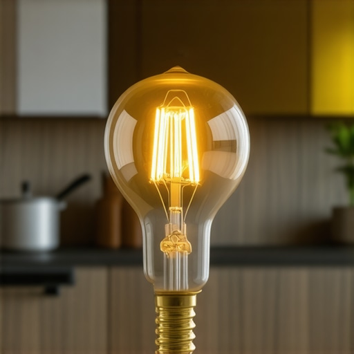OSRAM LED E27 Classic A60 in Kitchen OSRAM LED E27 Classic A60 LED bulb in a modern kitchen environment