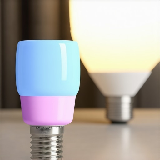 Pametna LED žarulja u modernom dnevnom boravku