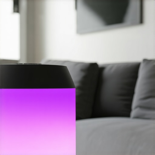 Stylish Philips Hue Beyond LED lamp with customizable lighting