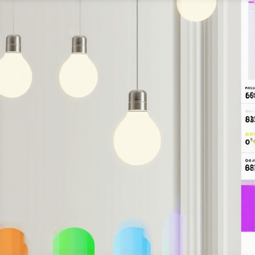 Philips Hue GU10 Smart Light Bulbs in Home Philips Hue GU10 smart light bulbs with color options and smart home integration