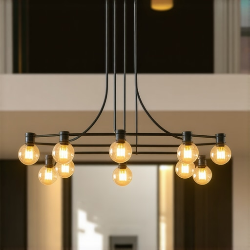 Eglo Carlton: Industrijski šik luster za suvremeni dnevni boravak.